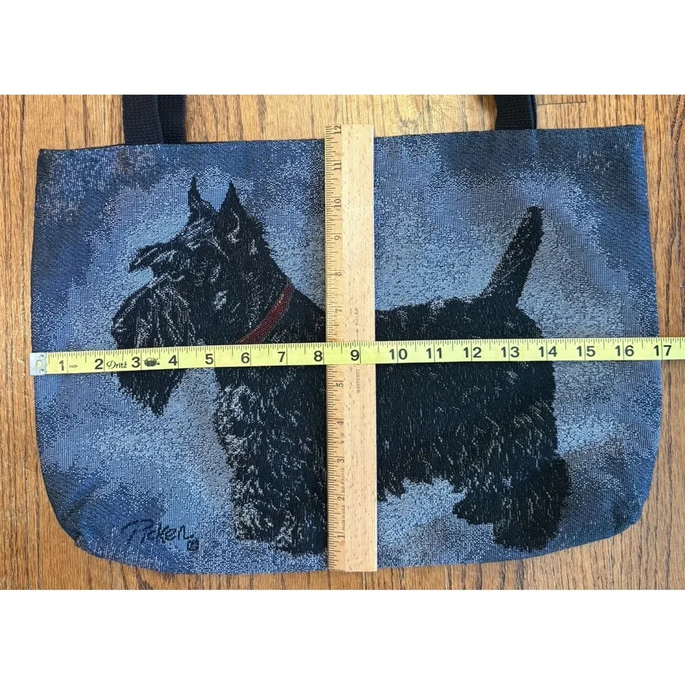 Linda Picken Scottish Terrier Scottie Dog Purse Tapestry‎ Tote Bag 17